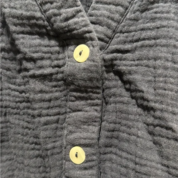 Joie Navy Textured Blouse - Picture 4 of 5